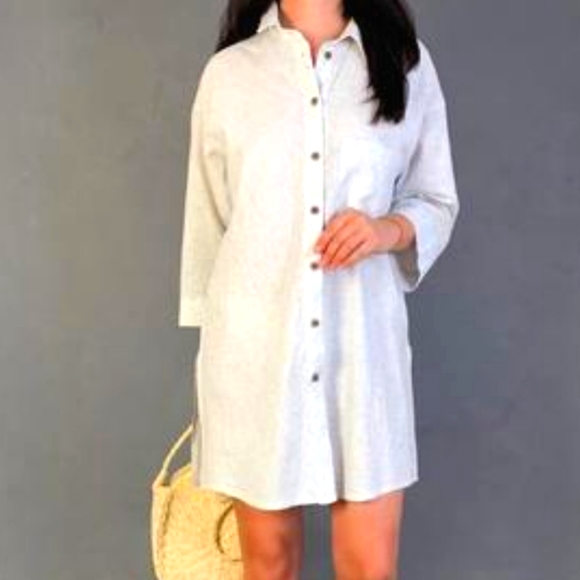 Zara Dresses & Skirts - Zara *Stripe Shirt Dress Size M